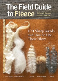 fleece and fiber guide for handspinning yarn