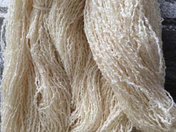 coton boucle yarn detail